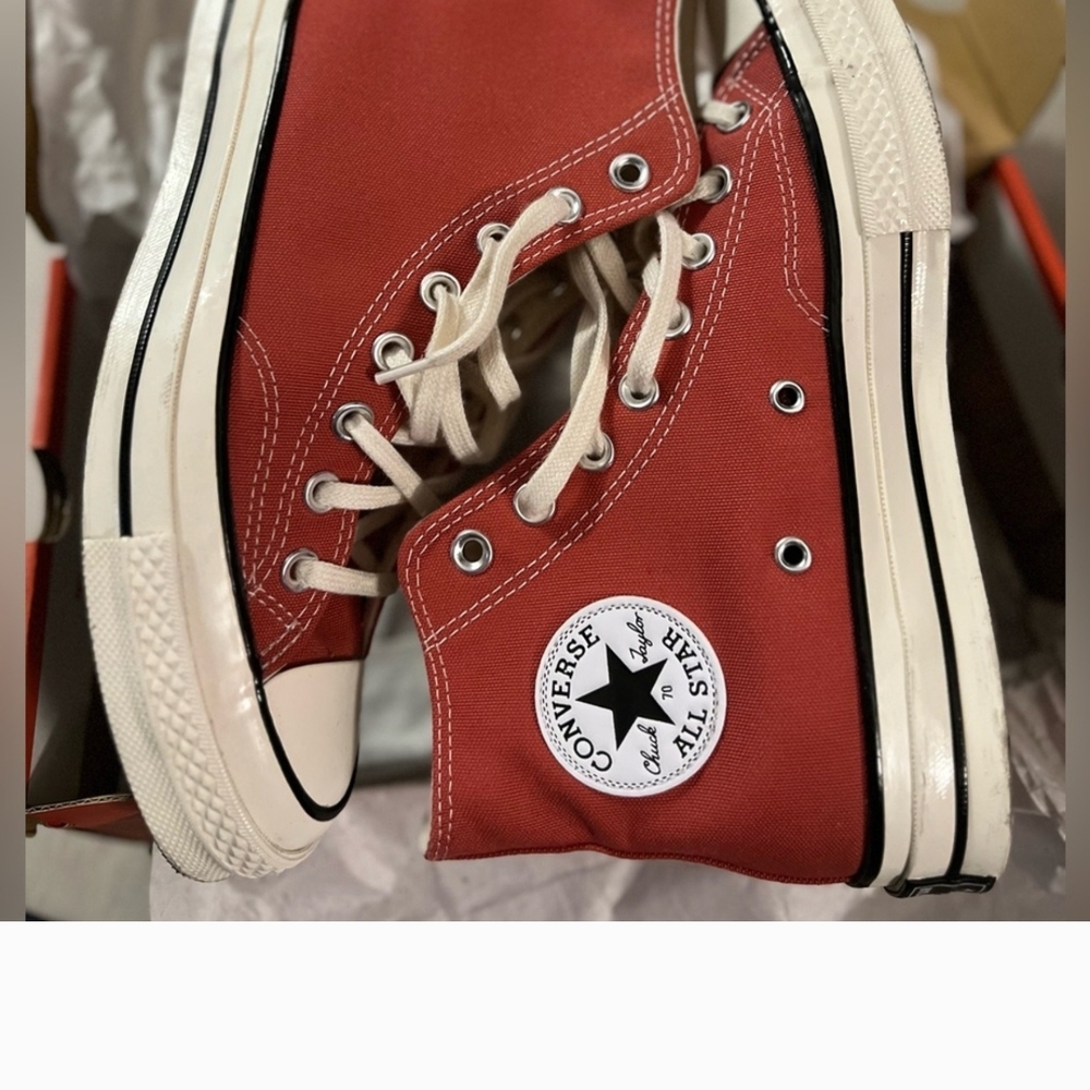 Converse Red High-Top Sneakers